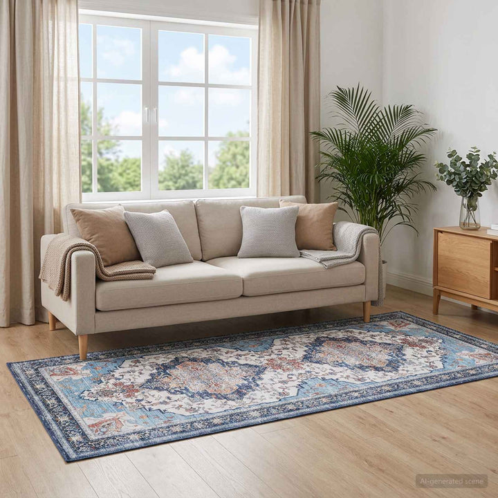 Tæppe ORIZ Flerfarvet 80 x 200 cm 100% polyester