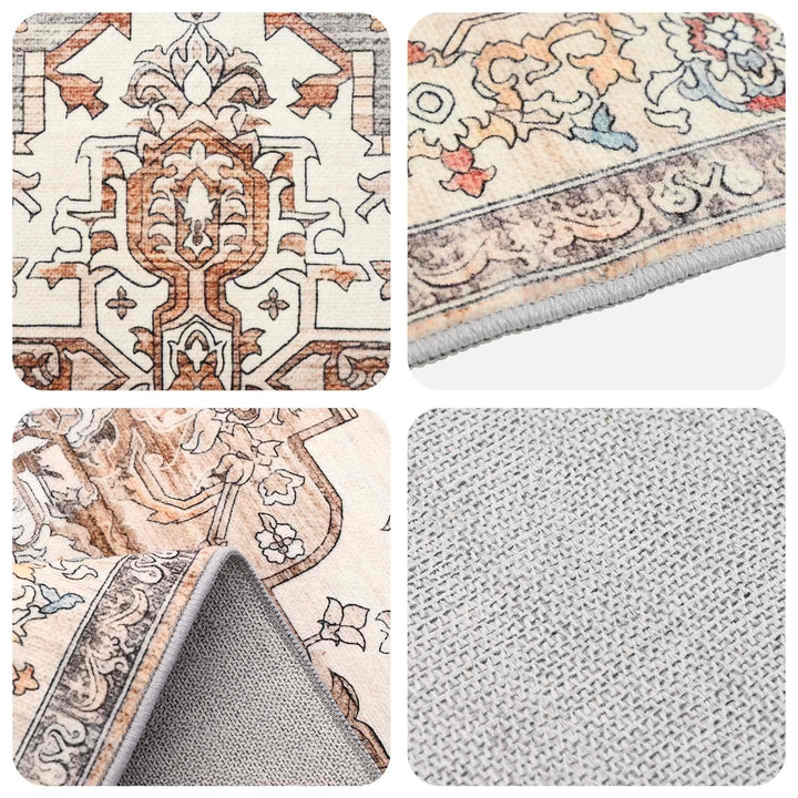 Tæppe ORIZ Brun 80 x 150 cm 100% polyester