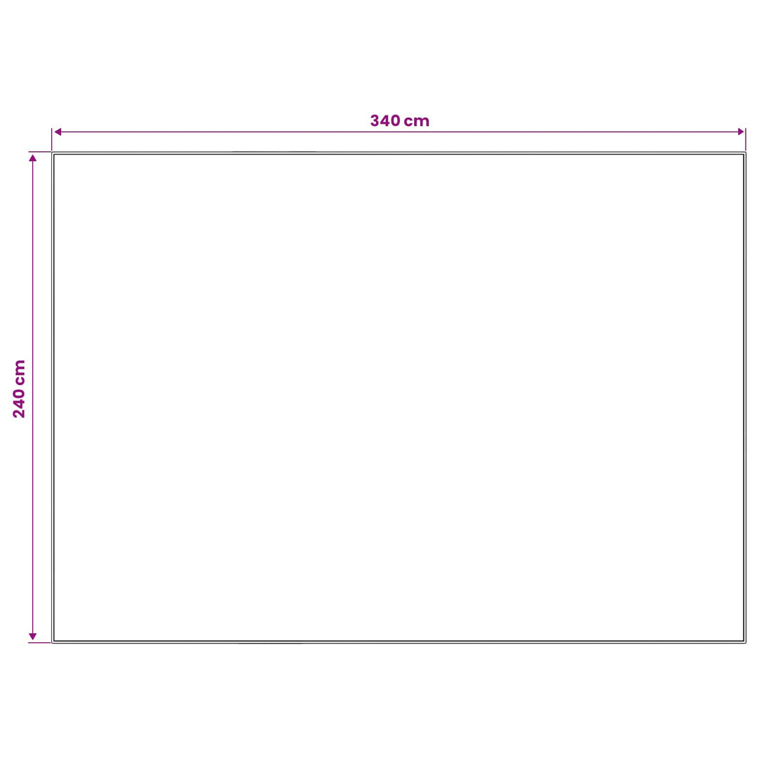 Tæppe ORIZ Brun 240 x 340 cm 100% polyester