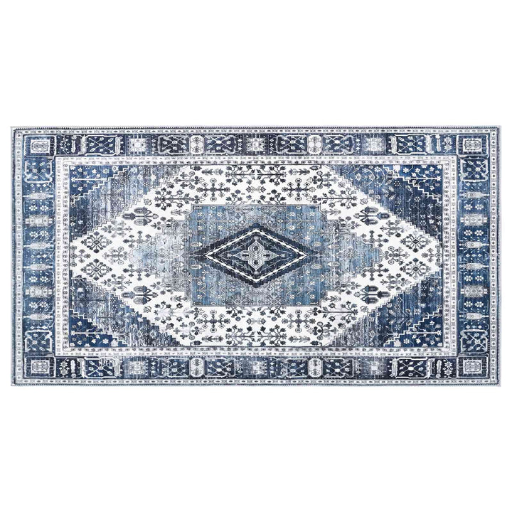 Tæppe ORIZ Mørk blå 80 x 150 cm 100% polyester