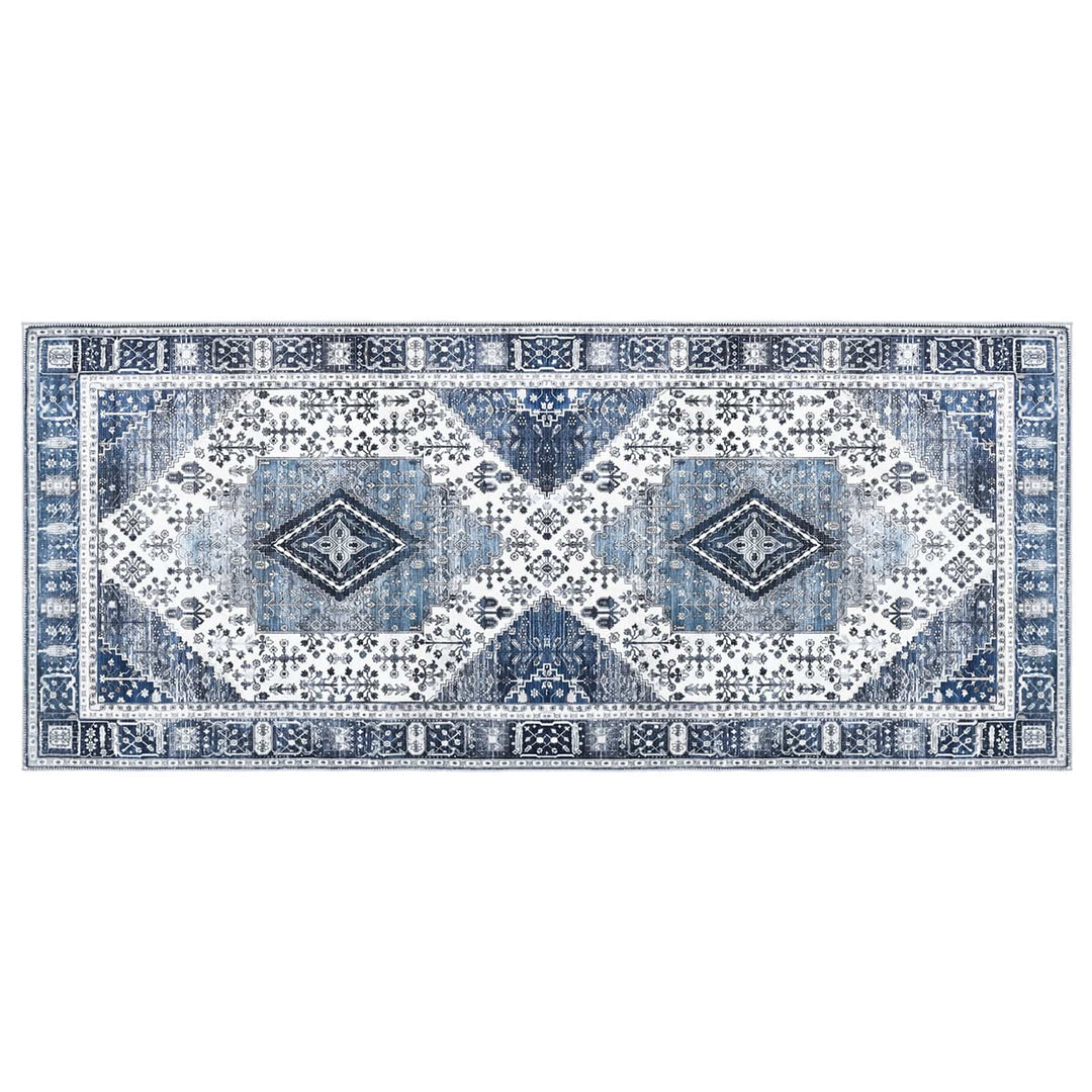 Tæppe ORIZ Mørk blå 80 x 200 cm 100% polyester