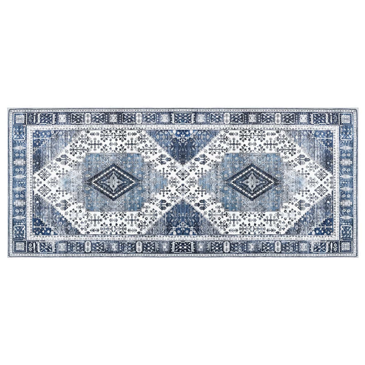 Tæppe ORIZ Mørk blå 80 x 200 cm 100% polyester