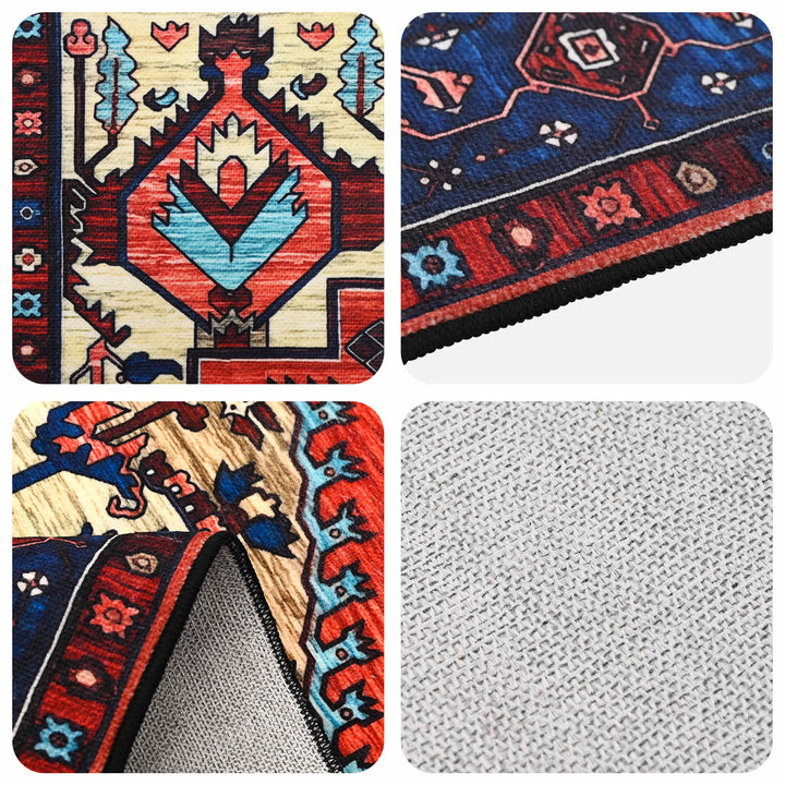 Tæppe ORIZ Rød 80 x 150 cm 100% polyester