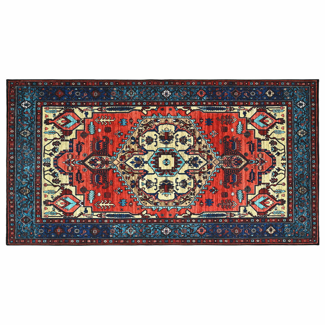 Tæppe ORIZ Rød 80 x 150 cm 100% polyester