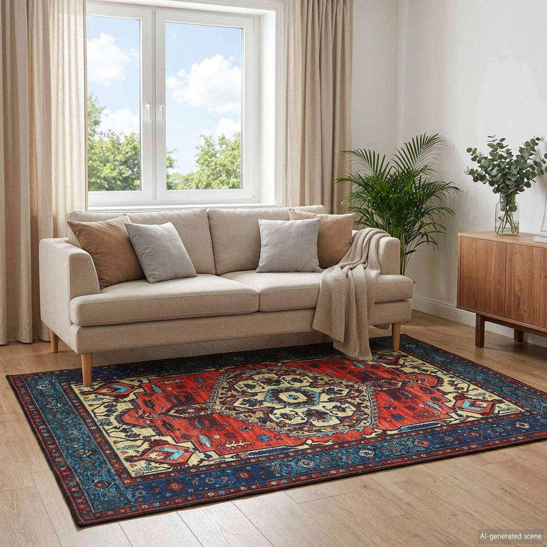 Tæppe ORIZ Rød 200 x 280 cm 100% polyester