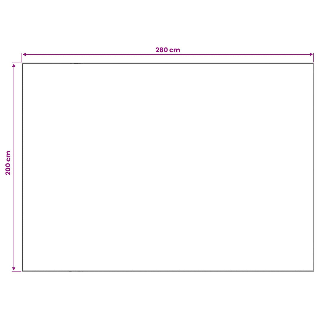 Tæppe ORIZ Rød 200 x 280 cm 100% polyester