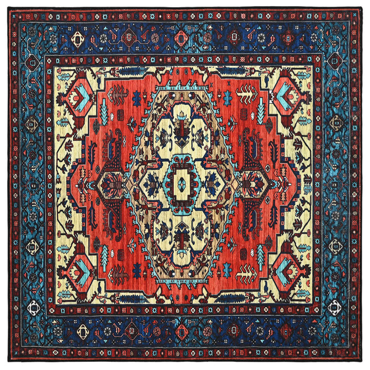 Tæppe ORIZ Rød 160 x 160 cm 100% polyester