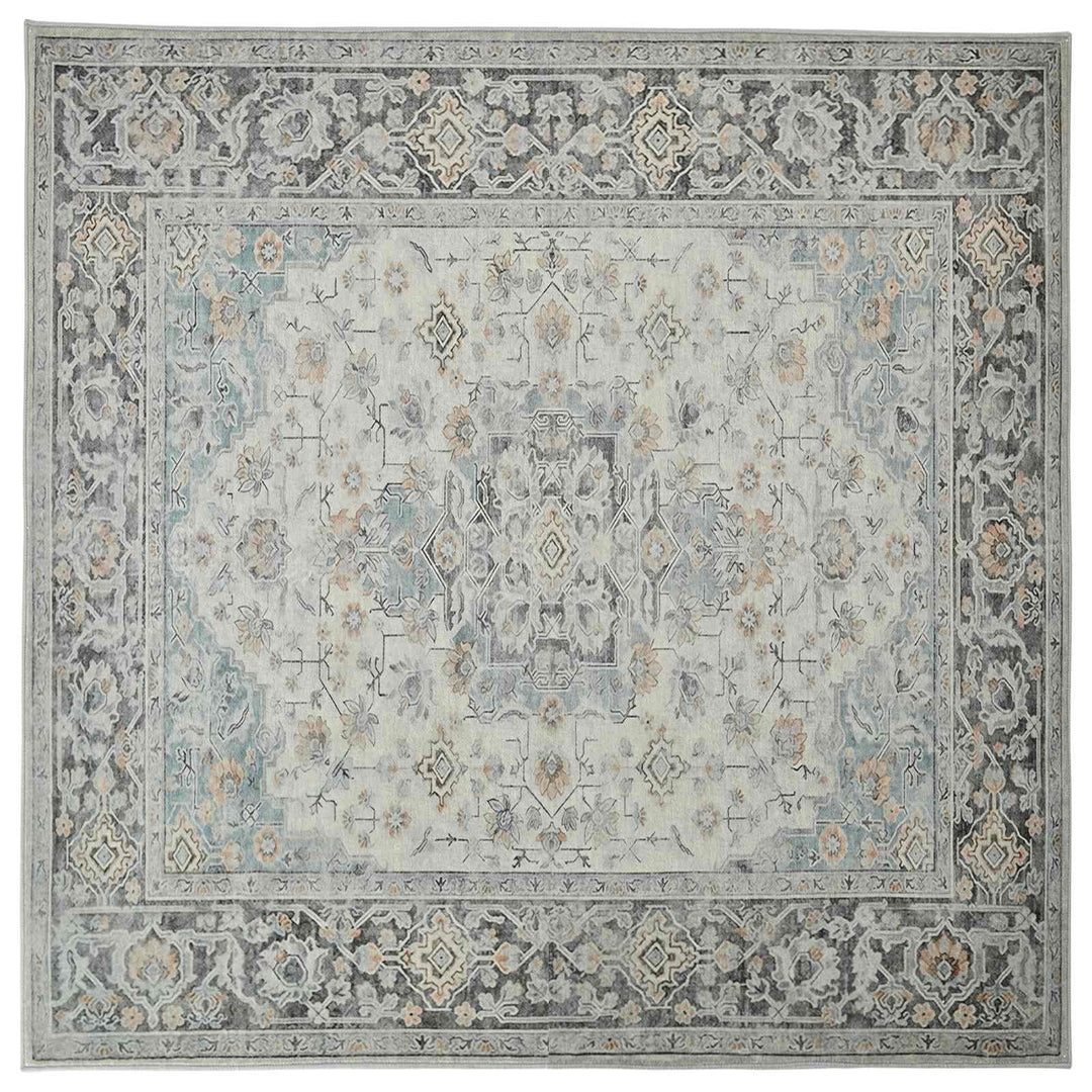 Tæppe ORIZ Cremefarvet 240 x 240 cm 100% polyester