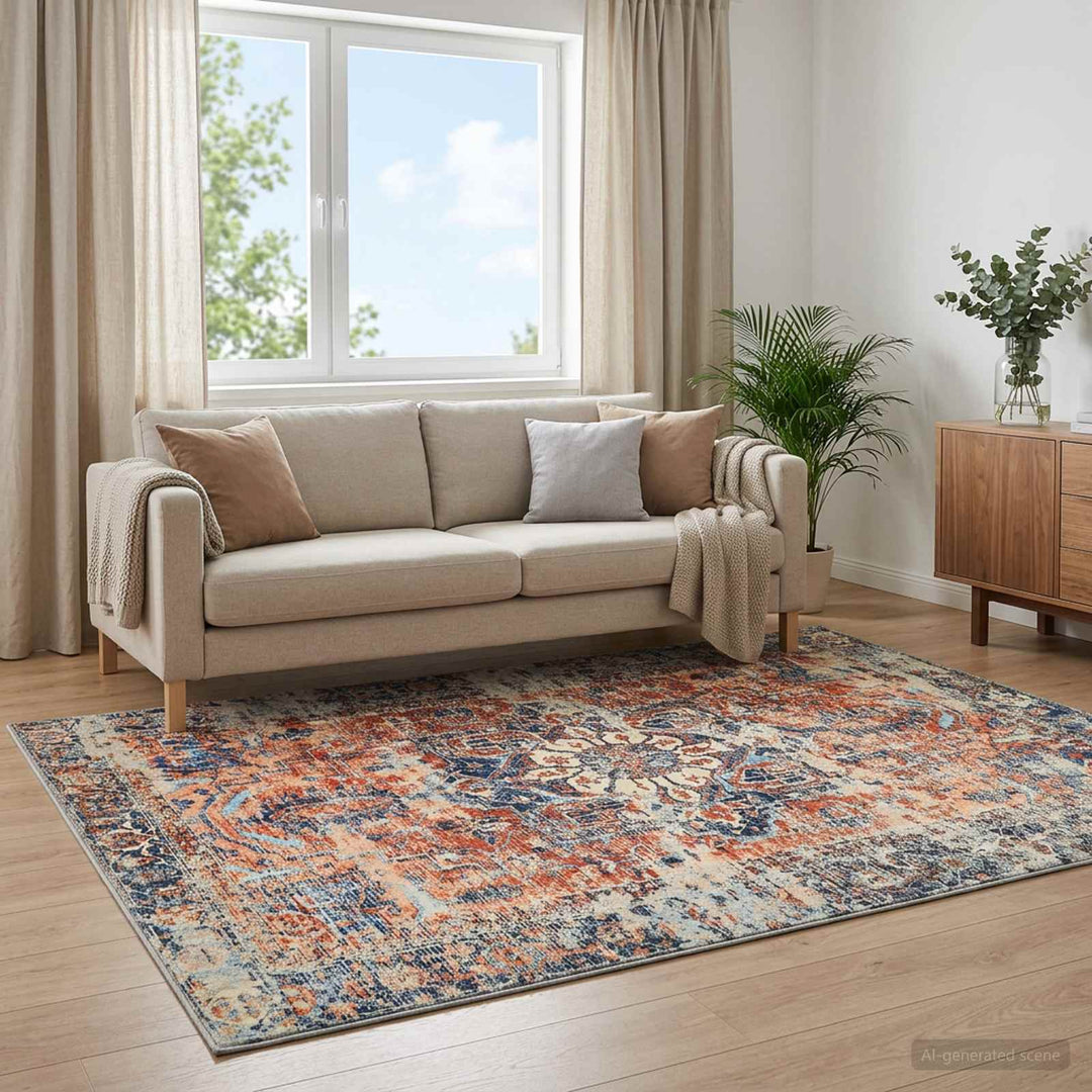 Tæppe ORIZ Orange 140 x 200 cm 100% polyester