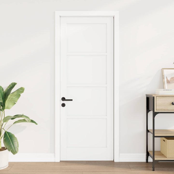 Indvendig Dør Hvid 73,5 x 198,5 cm Krydsfinér