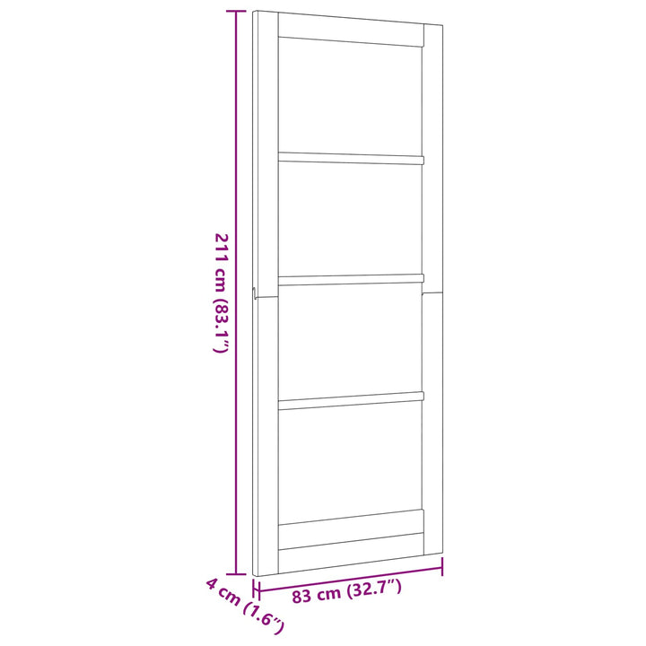 Indvendig Dør Hvid 83 x 211 cm Krydsfinér