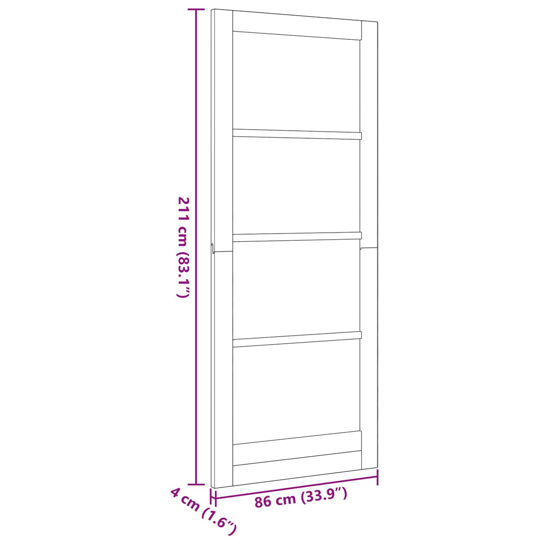 Indvendig Dør Hvid 86 x 211 cm Krydsfinér