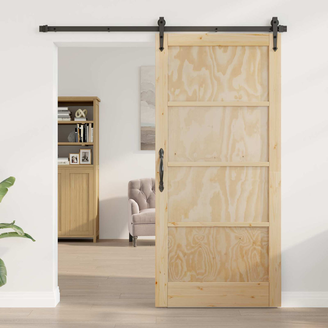 Indvendig Dør Naturfarvet 93 x 202 cm Krydsfinér