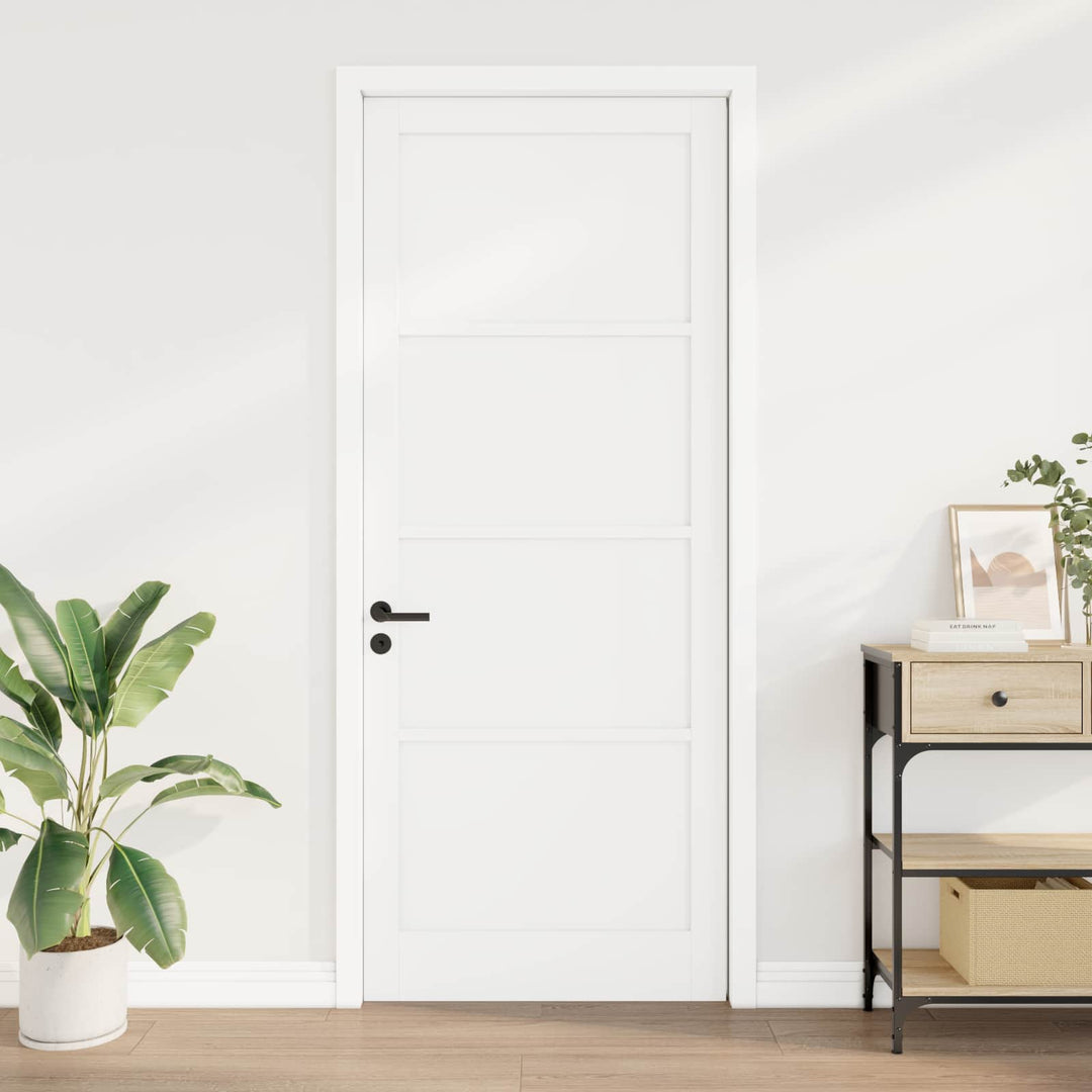 Indvendig Dør Hvid 93 x 232 cm Krydsfinér