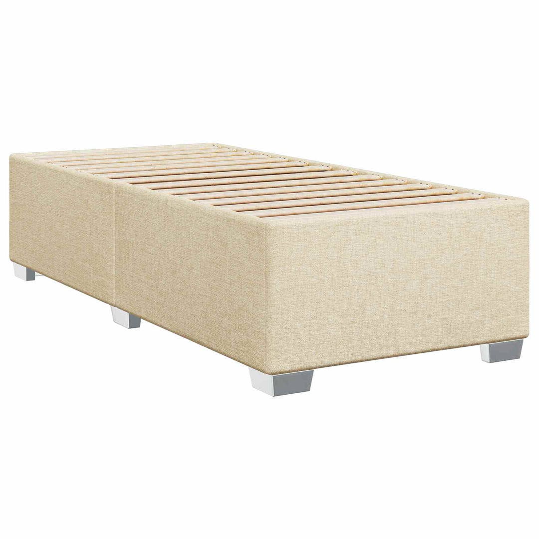 Boxmadras med topmadras Cremefarvet 100 x 200 cm Stof