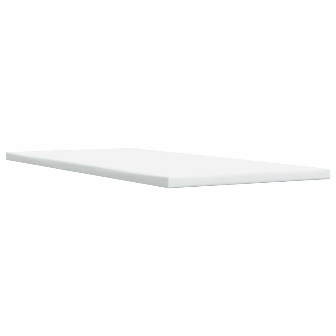 Boxmadras med topmadras med hovedgærde Blå 100 x 200 cm Stof
