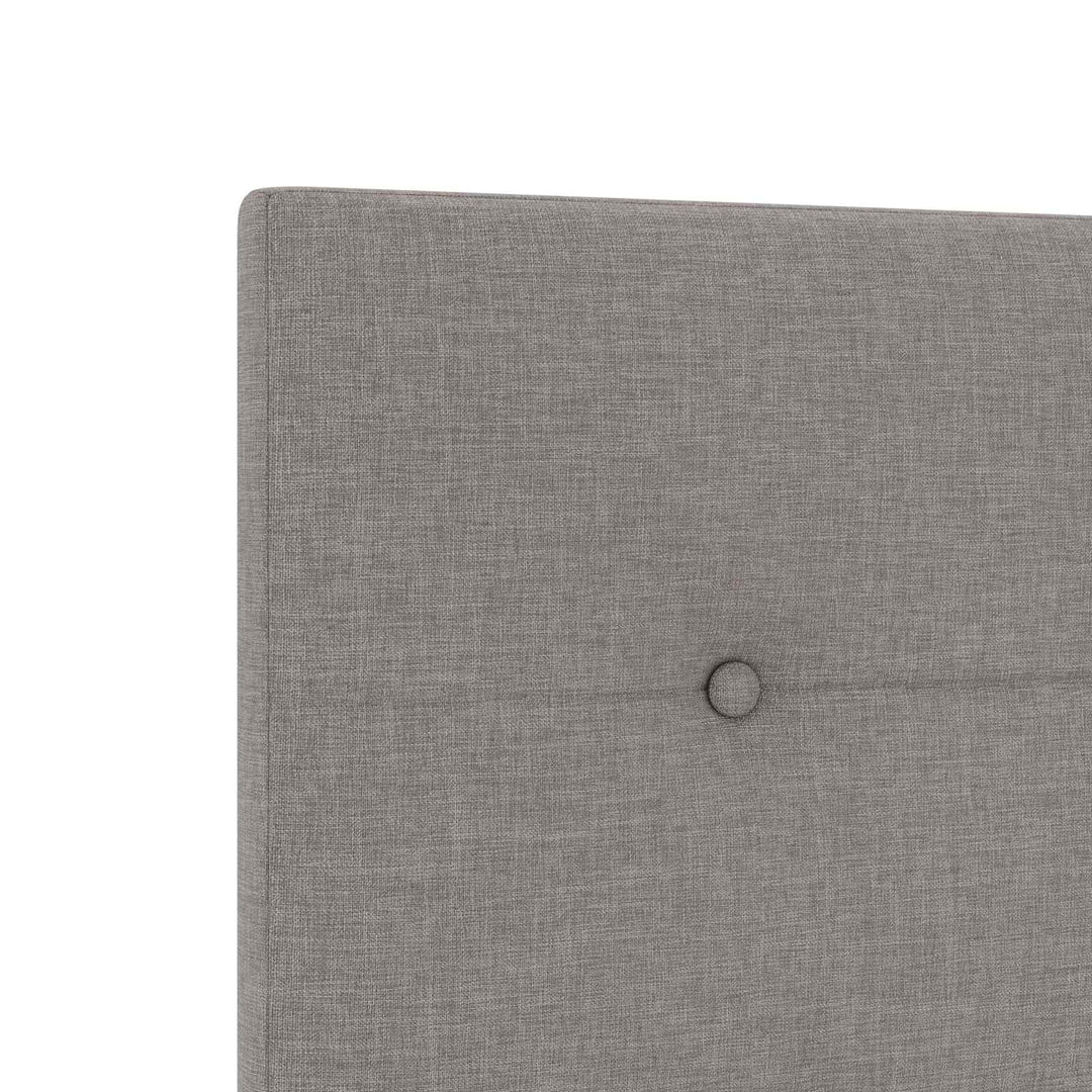 Boxmadras med topmadras Gråbrun 140 x 200 cm Stof