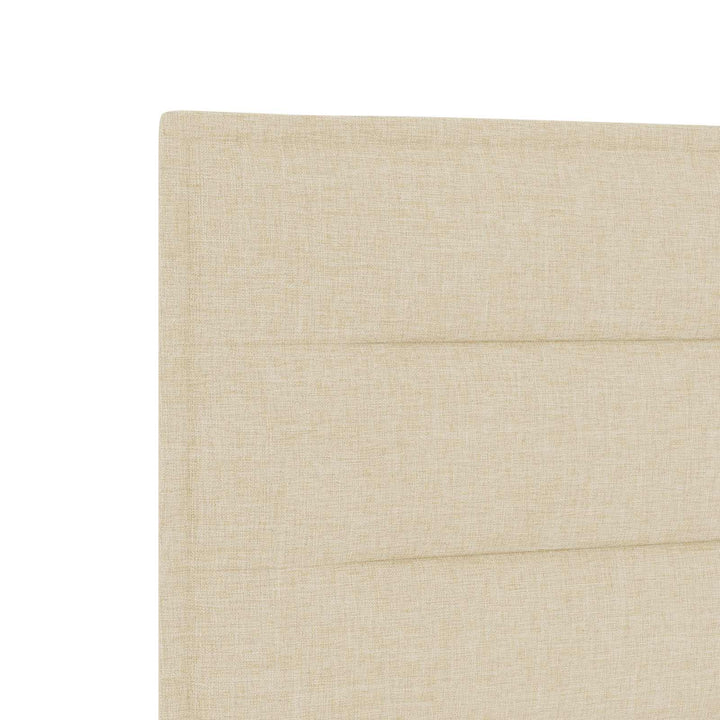 Boxmadras med topmadras Cremefarvet 100 x 200 cm Stof
