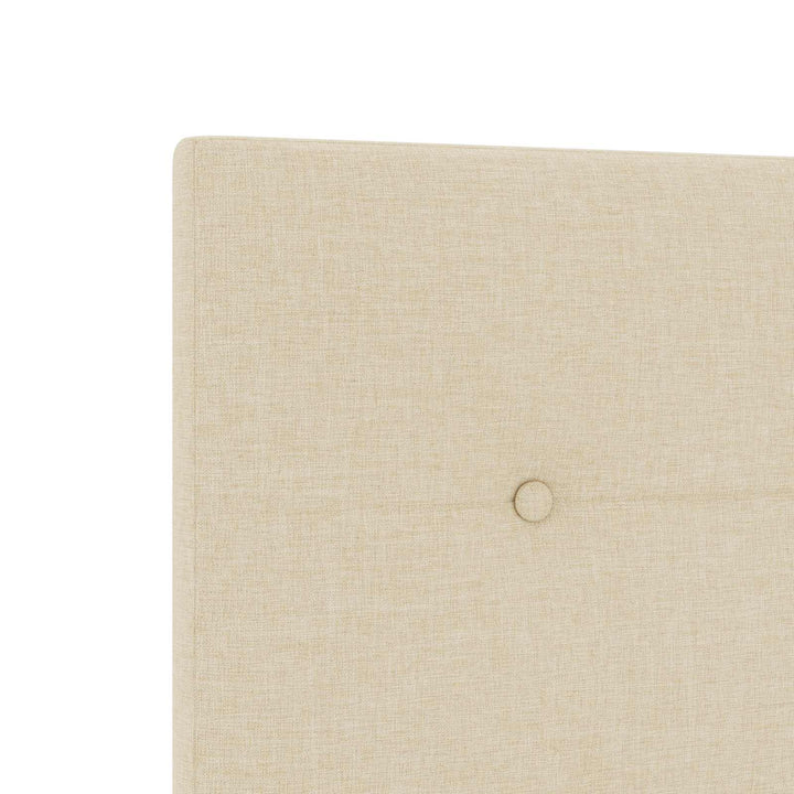 Boxmadras med topmadras Cremefarvet 140 x 190 cm Stof