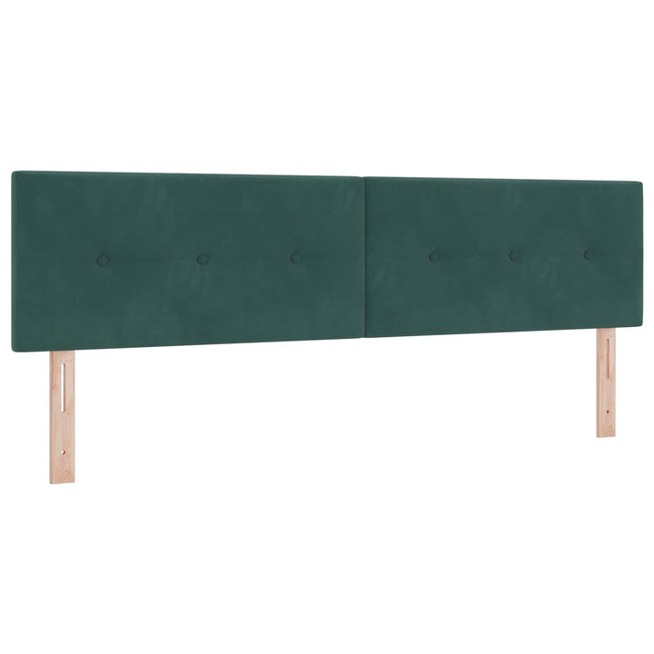 Boxmadras med topmadras Mørkegrøn 180 x 200 cm Fløjl