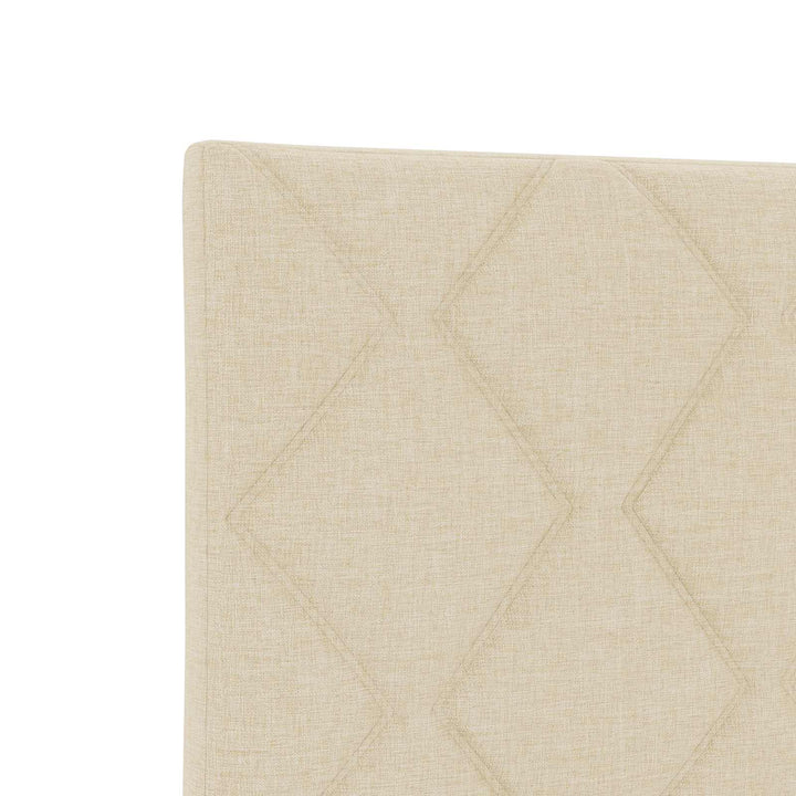 Boxmadras med topmadras Cremefarvet 80 x 200 cm Stof