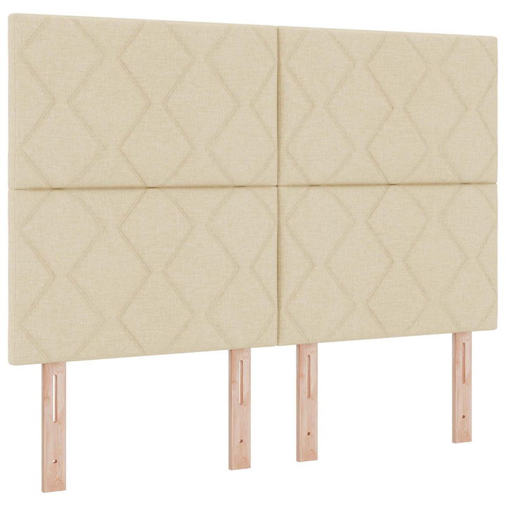 Boxmadras med topmadras Cremefarvet 160 x 200 cm Stof