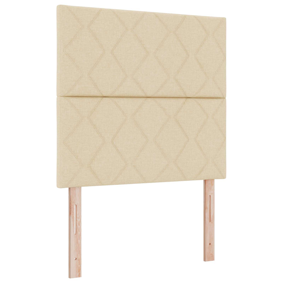 Boxmadras med topmadras Cremefarvet 120 x 190 cm Stof