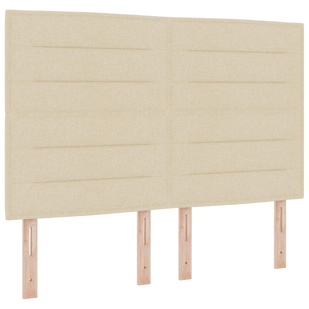 Boxmadras med topmadras Cremefarvet 140 x 190 cm Stof