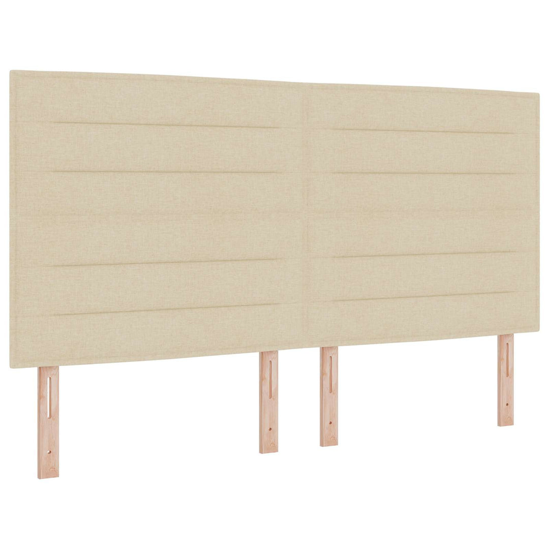 Boxmadras med topmadras Cremefarvet 140 x 190 cm Stof