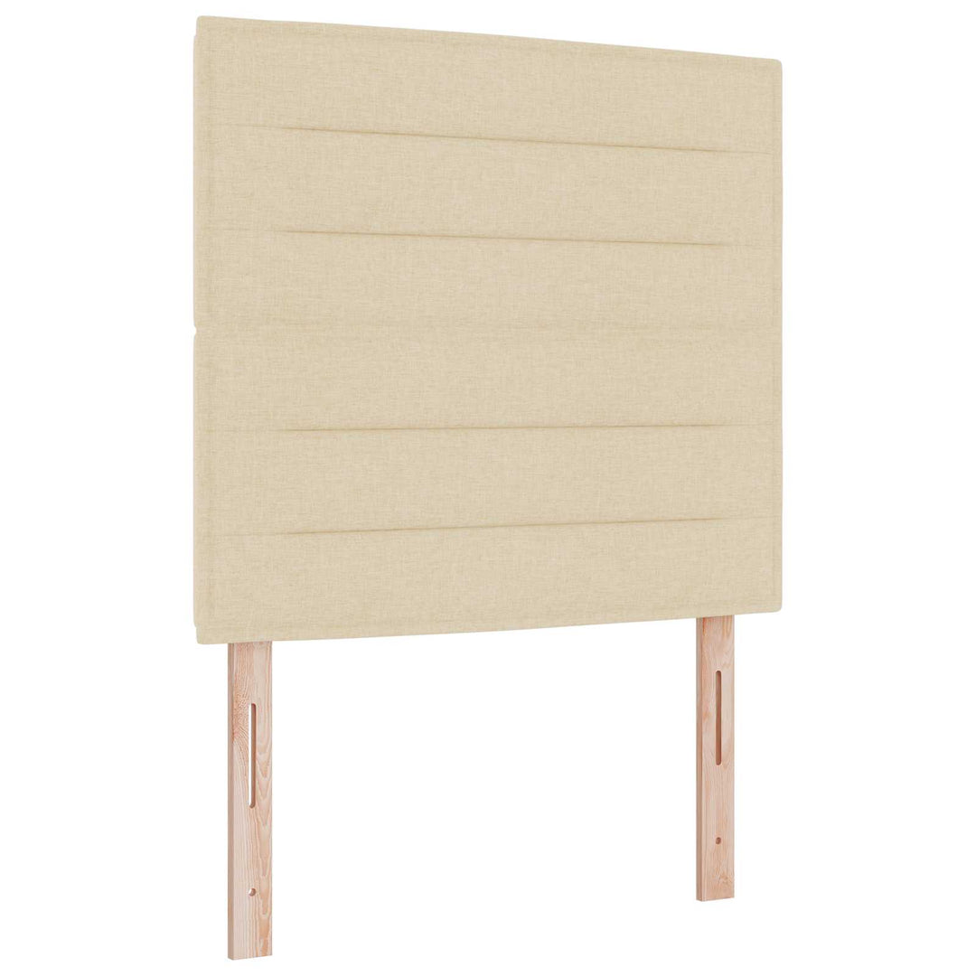 Boxmadras med topmadras Cremefarvet 120 x 190 cm Stof