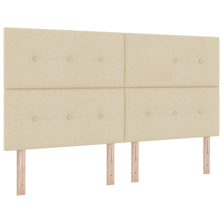 Boxmadras med topmadras Cremefarvet 180 x 200 cm Stof
