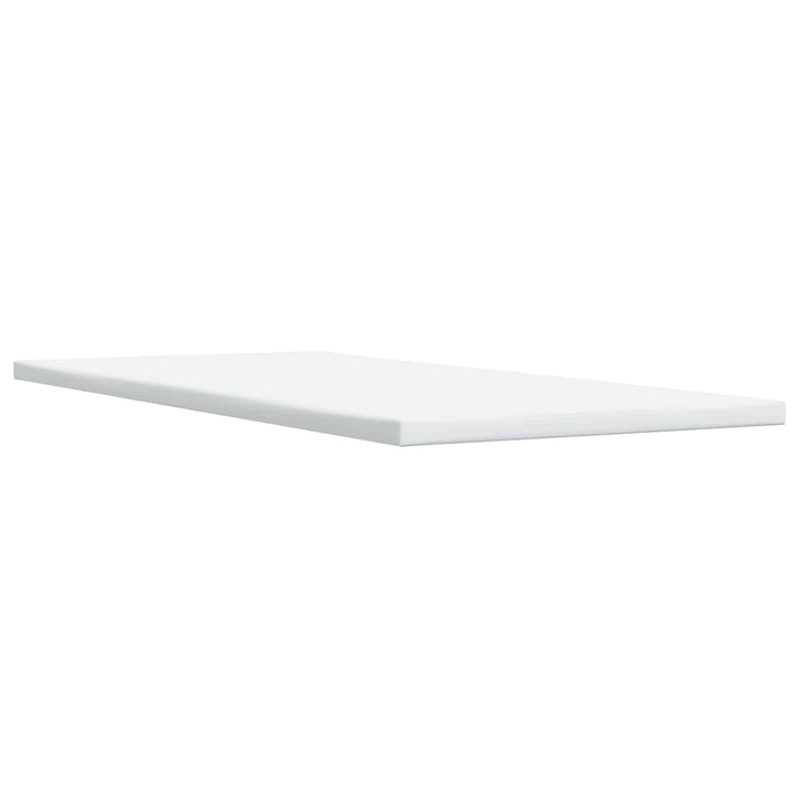 Boxmadras med topmadras med hovedgærde Blå 80 x 200 cm Stof