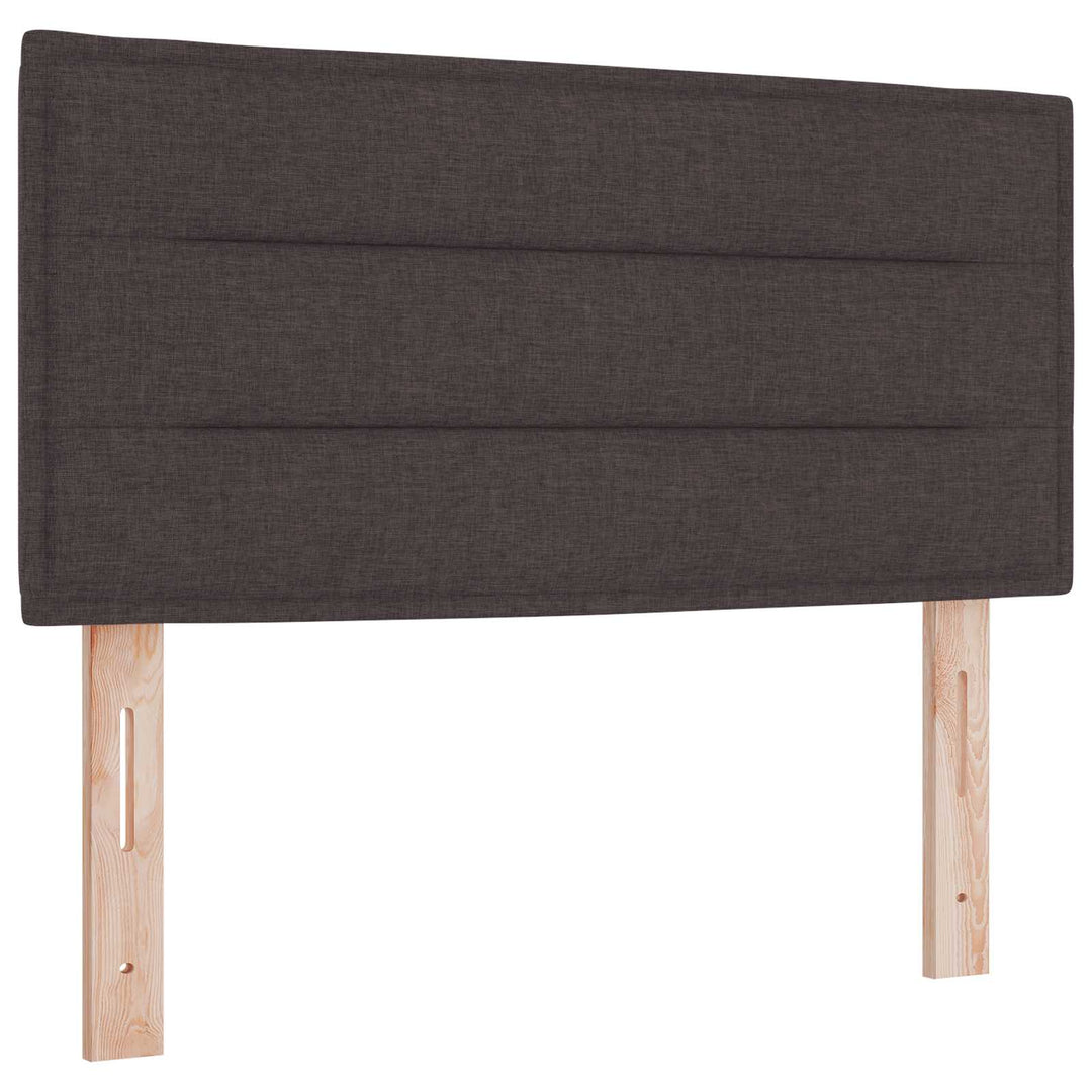 Ottoman seng med madras Mørk Brun 80 x 200 cm Stof