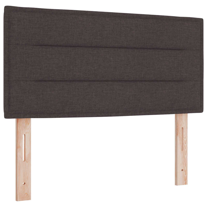 Ottoman seng med madras Mørk Brun 90 x 190 cm Stof