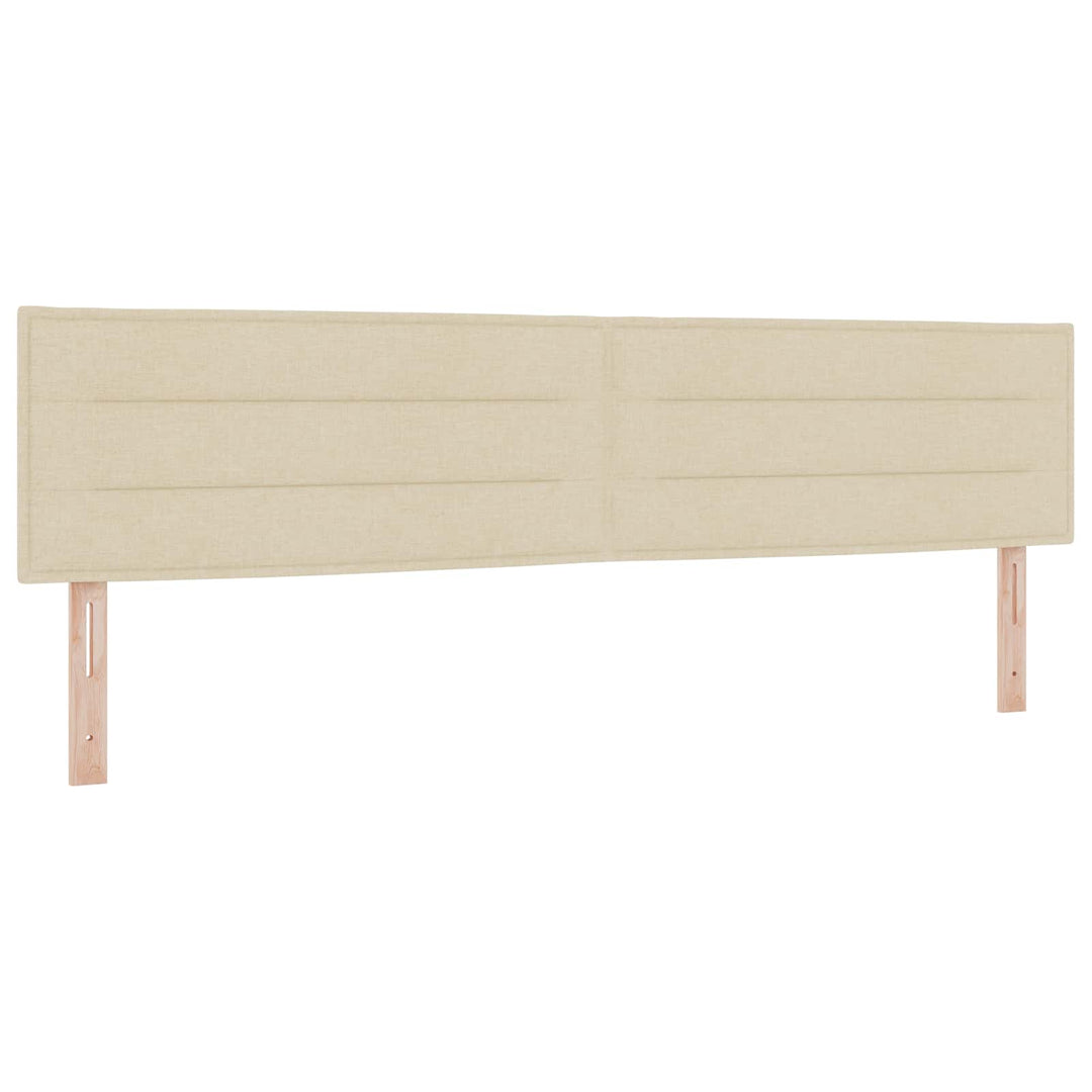 Ottoman seng med madras Cremefarvet 200 x 200 cm Stof