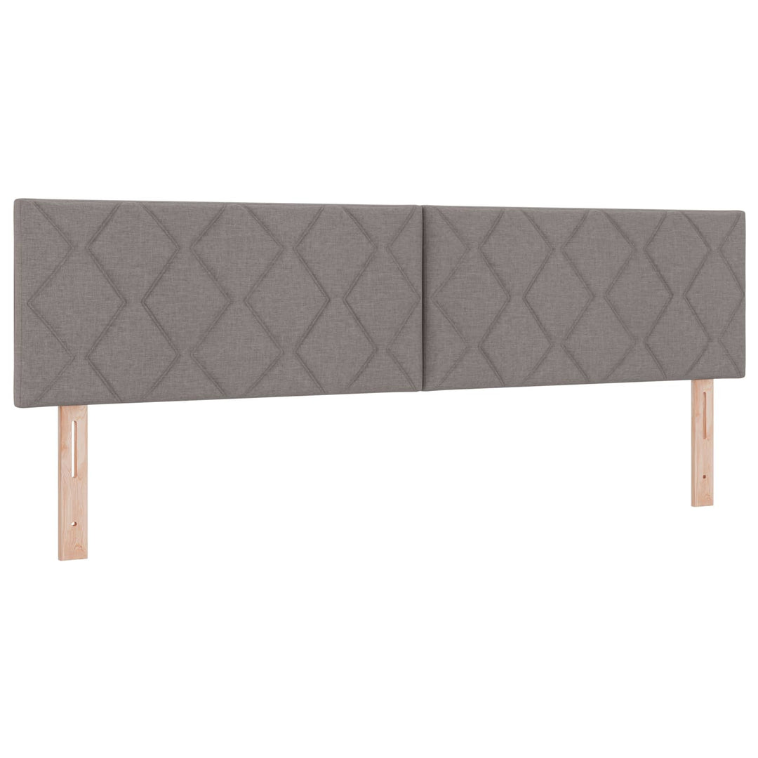 Ottoman seng med madras Gråbrun 180 x 200 cm Stof