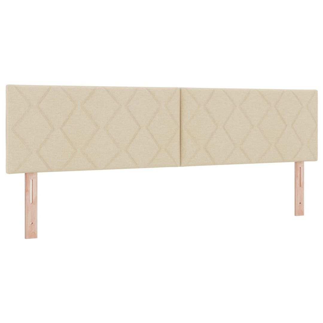 Ottoman seng med madras Cremefarvet 180 x 200 cm Stof