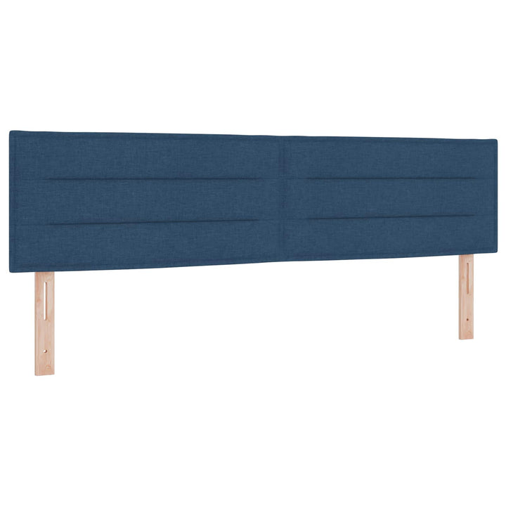 Ottoman seng med madras og LED Blå 180 x 200 cm Stof