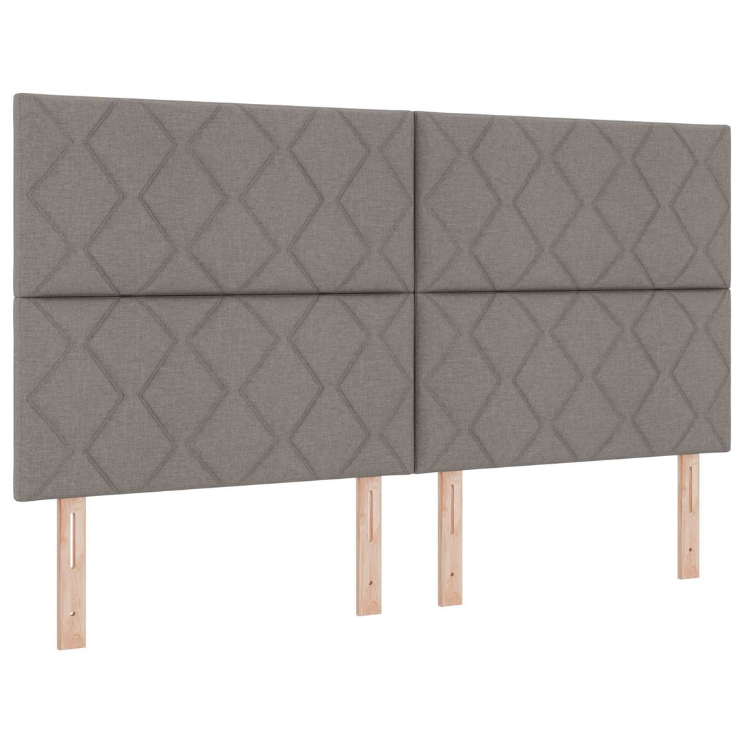 Ottoman seng med madras Gråbrun 180 x 200 cm Stof