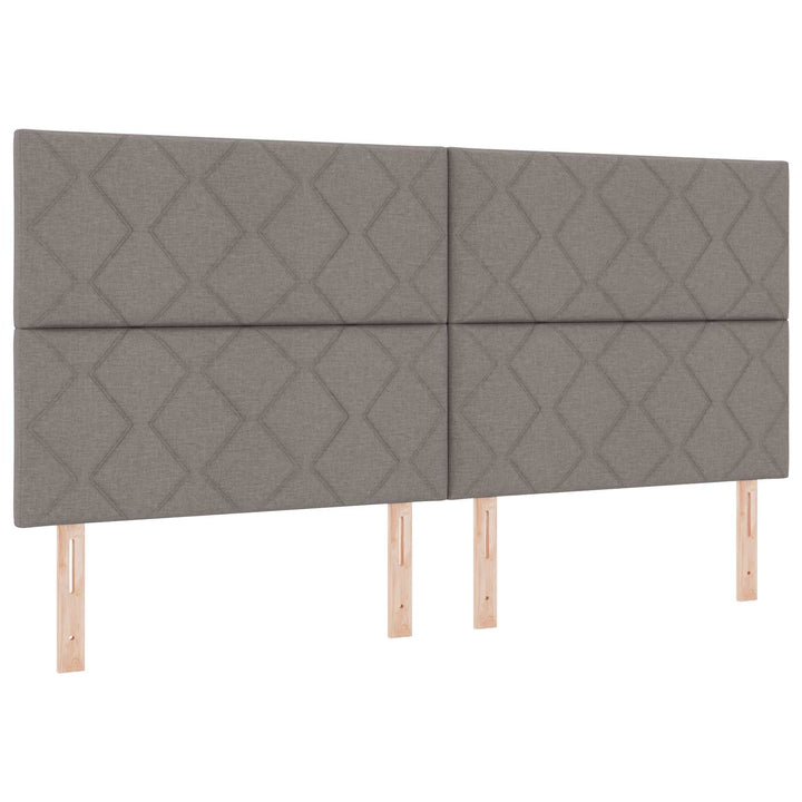 Ottoman seng med madras Gråbrun 200 x 200 cm Stof