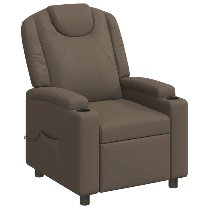 Massagelænestol Grå 75 x 95 x 106 cm Stof