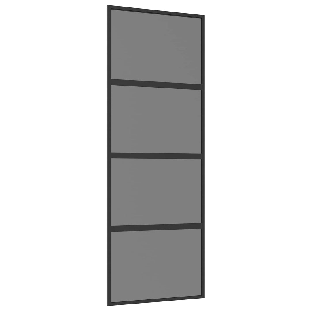 Skydedør 76 x 205 cm Hærdet Glas og Aluminium