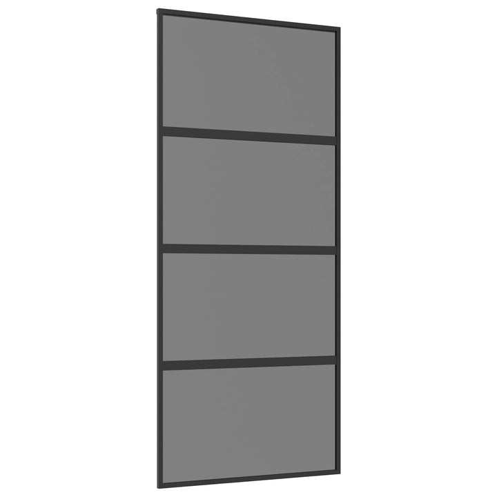 Skydedør 90 x 205 cm Hærdet Glas og Aluminium
