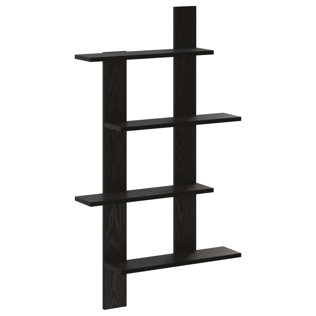Væghylde Sort eg 61 x 13,5 x 105 cm Konstrueret træ