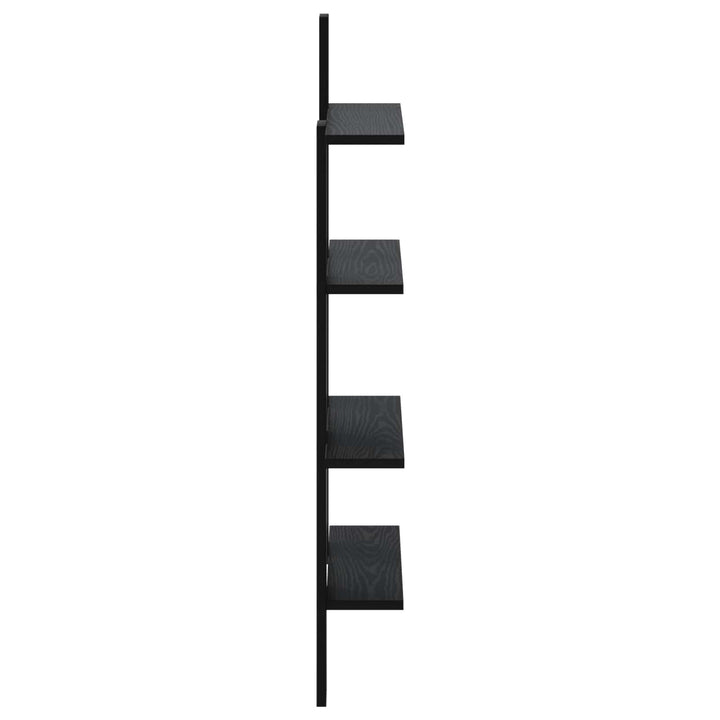 Væghylde Sort eg 61 x 13,5 x 105 cm Konstrueret træ