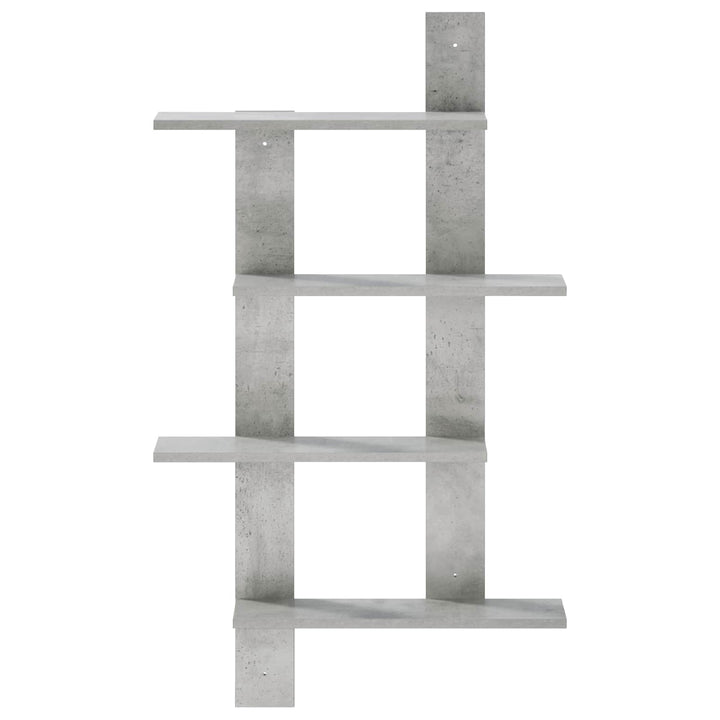 Væghylde Betongrå 61 x 13,5 x 105 cm Konstrueret træ