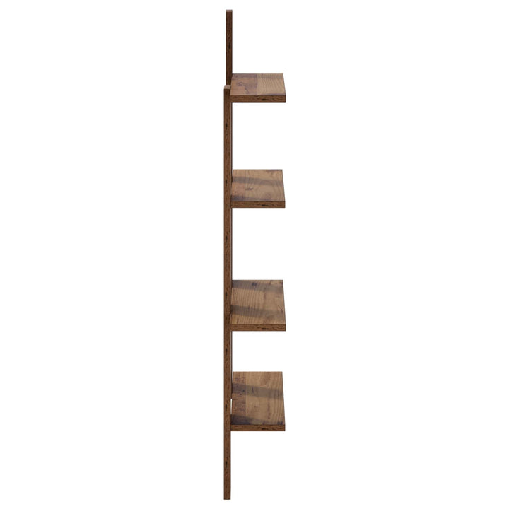 Væghylde Egetræ 61 x 13,5 x 105 cm Konstrueret træ
