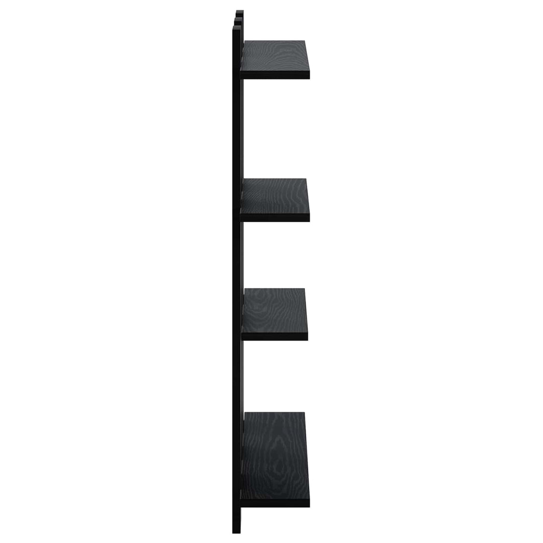 Væghylde Sort eg 61 x 13,5 x 88 cm Konstrueret træ