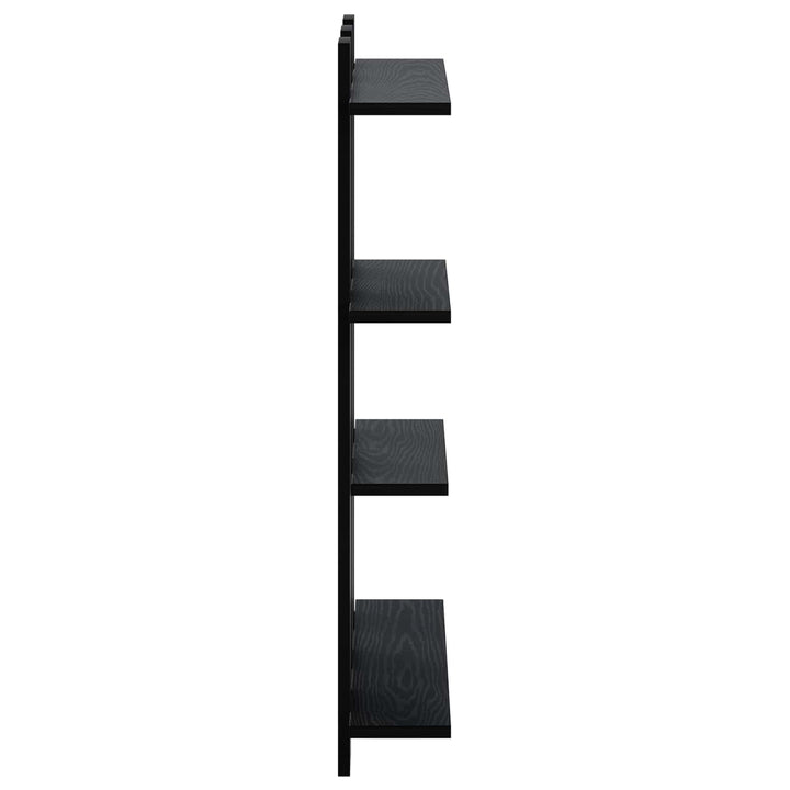 Væghylde Sort eg 61 x 13,5 x 88 cm Konstrueret træ