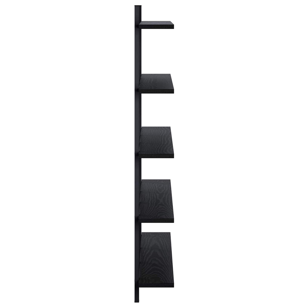 Væghylde Sort eg 102 x 13,5 x 102 cm Konstrueret træ